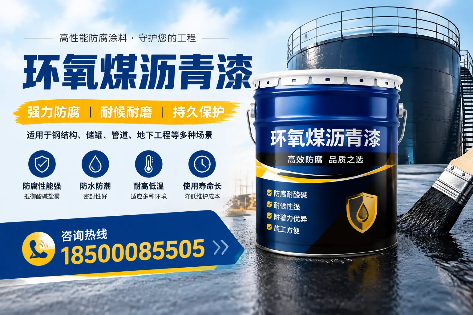 环氧煤沥青漆在工业中的应用，铜仁企业的选择